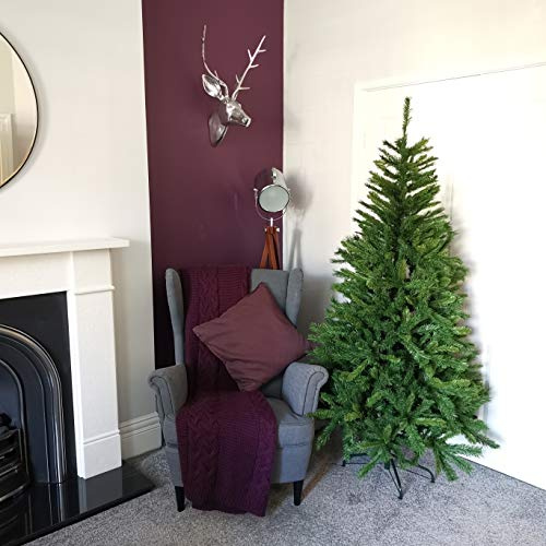 Trans-Continental Group Limited 7ft New Duchess Spruce Slim Green Xmas Artificial Christmas Tree
