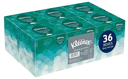 Kleenex Professioneller Kosmetiktuchwürfel für Business (21271), 6 Bündel/Etui, 6 Boxen/Bündel, 36 Boxen/Etui