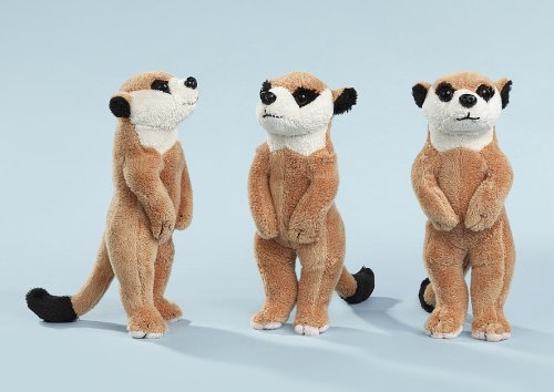 EBO 60062 - Erdmännchen, 12 cm aufrecht stehend, hellbraun