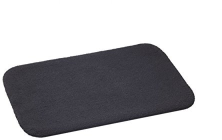 Rhomtuft Badematte Aspect, Farbe: schwarz, Größe: 80x160cm