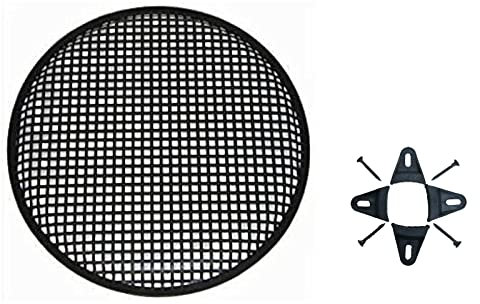 Universal Metall-Auto-Lautsprecher, Subwoofer, Waffelgrill-Schutzabdeckung mit Clips und Schrauben, 25,4 cm