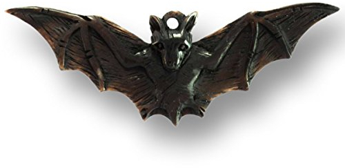 Island Piercings schwarze Fledermaus Bat Anhänger aus Horn inkl. Band PB247