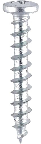 Friction Stay Screw - Shallow Pan with Serrations Phillips Recess, Single Deep Thread, Gimlet Point - Size: 4.8 x 25mm - Finish: Zinc - 217Z Pack of: 1000