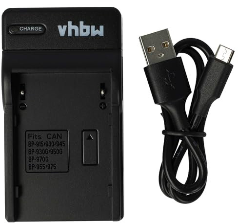vhbw Chargeur USB de Batterie Compatible avec Canon FV1, G-1000, G-10Hi, G-1500, G-30Hi, G-35Hi Batterie Appareil Photo Digital, DSLR, Action cam