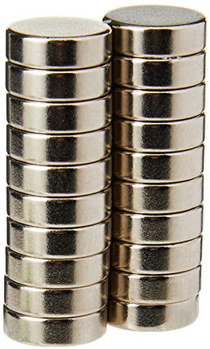N42 Neodymium Magnet for Arts, Crafts, Model Making, DIY, Hobbies, Office, and Home - 10mm dia x 3mm thick - 1.8kg Pull - Pack of 20