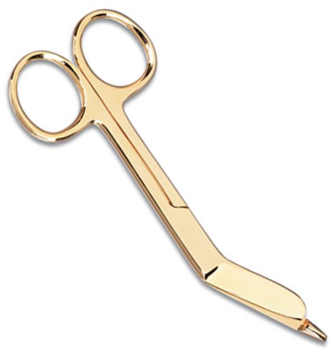 Prestige Medical Gold Plated Bandage Scissor, 4.5 Inch, 1.35 Ounce