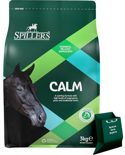 SPILLERS Calm Horse Supplement (3kg) | Horse Calmer with Magnesium for Horses and Ponies, Ideal for Nervous or Excitable Equines, 30 Day Supply Supplements