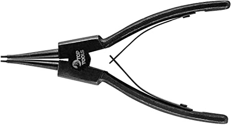 TOP TOOLS Zange für Stellringe, Sicherungsringzange 150 mm, äußere, gerade, für Stellringe 12-25 mm, Durchmesser des Endstücks 1,5 mm, aussen, gerade