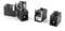 sourcing map 2.1mm x 5.5mm Connecteur Femelle 3 Broches adaptateur DC Noir 5Pcs