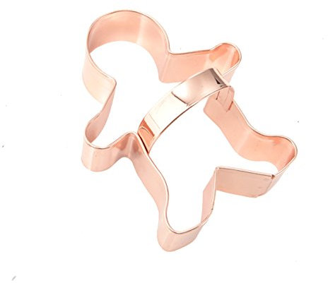 Eddingtons 13982430 Kupfer-Plätzchen-Ausstechform, Vintage-Stil, Motiv: Lebkuchenmann