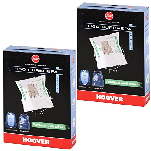 Hoover Purepower Sacs pour Aspirateur Sensory Silent Energy H60 PureHepa (Lot de 8)