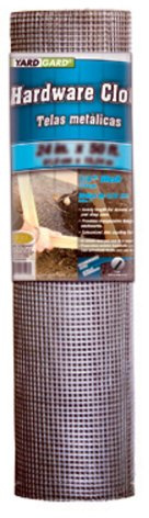 YardGard Hardware Cloth 1/2 Inch Mesh 24 Inch X 100 Foot 19 Gauge Galvanized Steel Wire Fence Ideal for Garden Fence, Cage Fence, Chicken Wire Fencing, Rabbit Fencing, Arts and Crafts, and Yard Fence