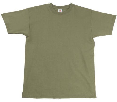 Fruit of the Loom Mens Super Premium Short Sleeve Crew Neck T-Shirt (M) (Classic Olive)