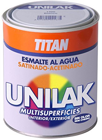 Unilak Esmalte Laca Universal Multisuperficies Satinado Blanco 375 ml