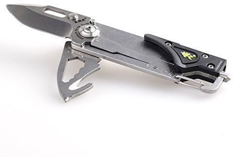 Sanrenmu 6050Luf-Ph-T4 Outdoor Acampada y Senderismo Multiusos Navajas de Bolsillo Cuchillo de Plegable