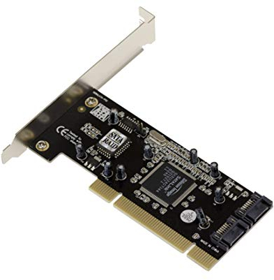 KALEA-INFORMATIQUE Scheda controller da PCI a SATA 2 porte indipendenti o Raid 0.1 con chipset Silicon Image SIL3112