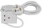 Mercury | 1 Gang 13A UK Mains Powered Extension Lead | 3 Metre White