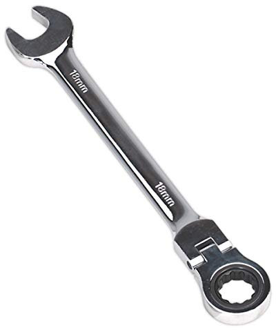Sealey Fhrcw18 Flexi-Head Ratchet Combination Spanner 18Mm