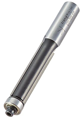 Trend Guided Trimmer Router Cutter, 1/2 Inch Shank, 12.7mm, 50mm, TCT | For Clean Guided Routing And Trimming With Tungsten Carbide Tipped Cutting Edge, TR28X1/2TC