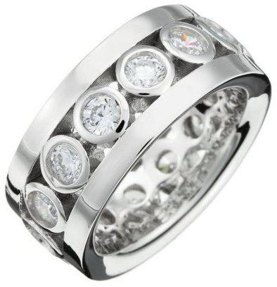 Esprit Damen-Ring Patient Sterling-Silber 925 Gr. 58 (18.5) ESRG-91497.A.18