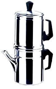 Ilsa Napoletana Kaffeemaschine, Aluminium, Silber, für 9 Tassen