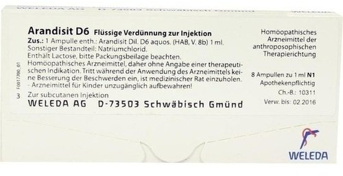 ARANDISIT D 6 Ampullen 8X1 ml