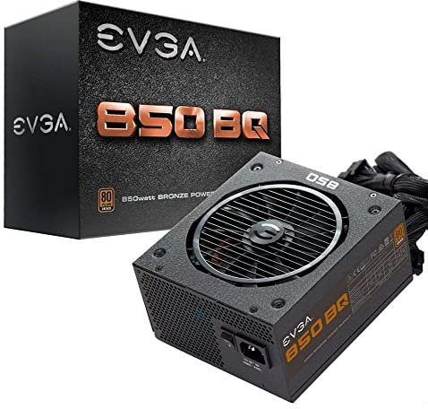 EVGA BQ Power Supply Unit 850 W ATX Black - Power Supply Units (850 W, 100 - 240 V, 50 - 60 Hz, 12 A, 160 W, 840 W)
