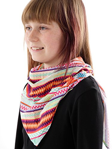 Brunotti Tuch Schal Hüfttuch bunt Bommel groß Dreieck-Form Karboni Gr. one Size
