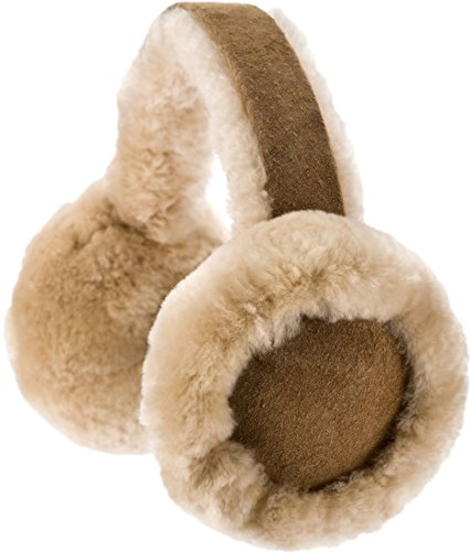 Cache-oreilles en véritable peau de mouton