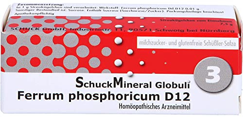 SCHUCKMINERAL Globuli 3 Ferrum phosphoricum D12 7.5 g