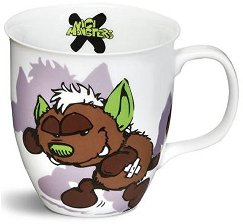 NICI 36663 Tasse Monster Oops Durchmesser 9.5 cm, braun