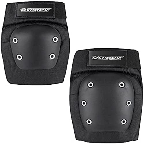 Osprey Skateboard Knie- und Ellenbogenschützer Set, Erwachsene, mittel M schwarz