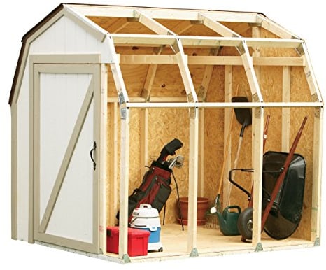 2x4 Basics Hopkins 90190 - Kit casetta da giardino, Tetto stile fienile, Legna non inclusa, solo i giunti