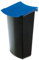 HAN Abfalleinsatz MONDO mit Deckel, Schick und Praktisch, Für die ideale Abfalltrennung, Volumen 3 Liter, 1843-14, schwarz-blau