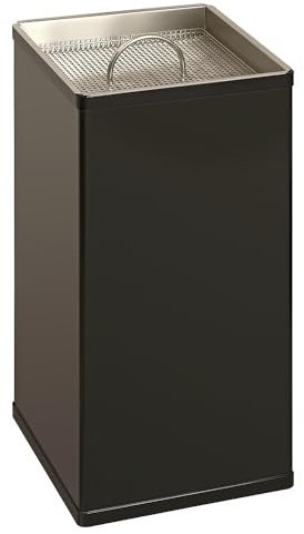 kaiserkraft | Standascher | schwarz | Aluminium | sandbefüllbar | Quadratisch, Aluminium, schwarz