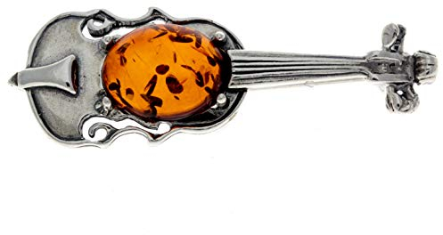 SilverAmber - 4106 - Broche Femme - Ambre - Argent 925/1000