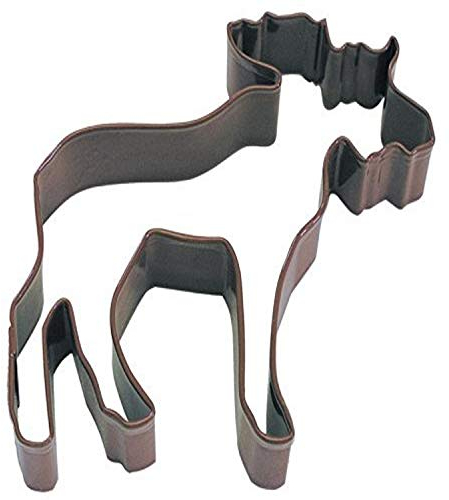 R & M Ausstechform Elch, Polyresin, 10,2 cm, Braun