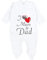 TupTam Baby Mädchen Jungen Strampler mit Langarmshirt Aufdruck Spruch 2 teilig, Farbe: I love Mum and Dad, Größe: 68