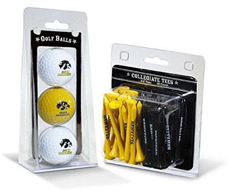 Team Golf Golf-Tees mit NCAA-Logo (3 Stück) und 6,4 cm Regelung (50 Stück), Mehrfarbig - Ballfarben können variieren
