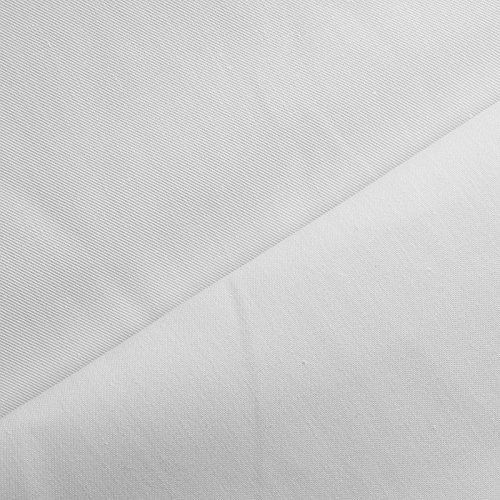 Gabartex Öko-Tex®- 35% Baumwolle / 65% Polyester - Stoff Meterware - Berufsköper - Unifarben Weiß