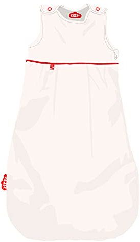 zizzz 4 Jahreszeiten Kinderschlafsack in 3 Größen & vielen süßen Designs - Atmungsaktiver Schlafsack für einen erholsamen Schlaf 70cm (0-6 M), Neutral