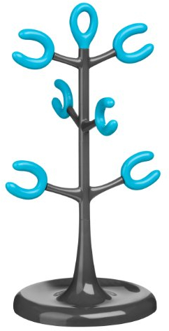 Premier Housewares 6 Cup Mug Tree - Grey/Blue