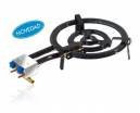 Garcima Butan/Propan/Natur Ring mit Gas Auslass Seite, schwarz, 60 cm