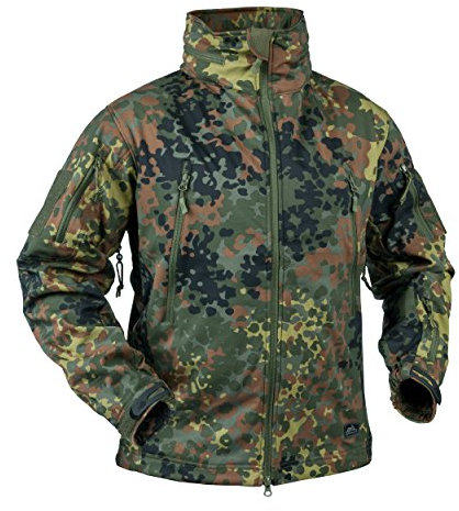Helikon Gunfighter Soft Shell Jacke,Flecktarn(Grau),M