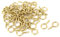 sourcing map 50Stk. 0.075x 0.67 Schraube Ösenhaken Selbstschneidend Schrauben einschrauben Aufhänger Augenform Ringhaken Golden