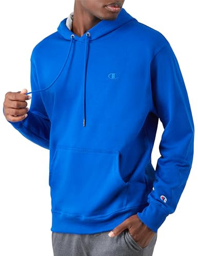 Champion Men's, Powerblend, Fleece Comfortable Hoodie, Sweatshirt (Reg. Or Big & Tall), Surf The Web C Logo, L