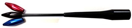 XtremeAuto® Metal Black Screw On Aerial + Adapters & Different Bullet Tip Colour - Includes XtremeAuto Sticker