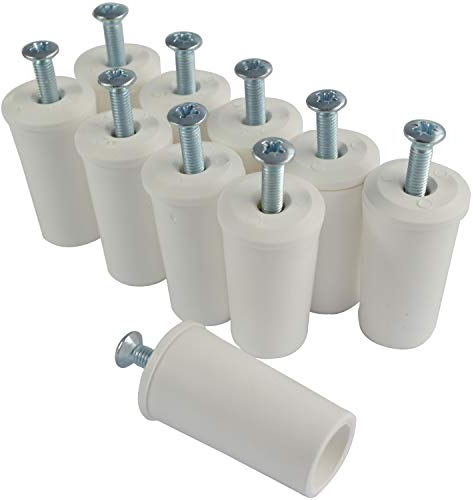 Rollladenstopper Anschlagstopper Rolladen, Weiß offen, 10 Stück (5 Paar)