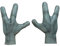 Horror-Shop Alien Latex Hände für Halloween