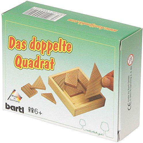 Bartl 106542 Taschenpuzzle Das doppelte Quadrat 15 Teile